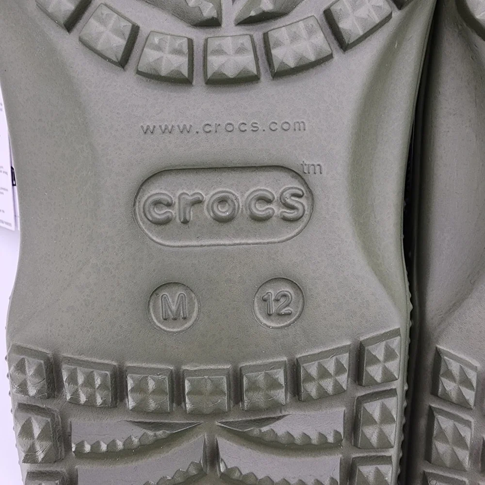 Crocs Yukon Vista II Clogs Mens‎ 12 LiteRide Adjustable Strap Army Green NEW